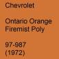 Preview: Chevrolet, Ontario Orange Firemist Poly, 97-987 (1972).